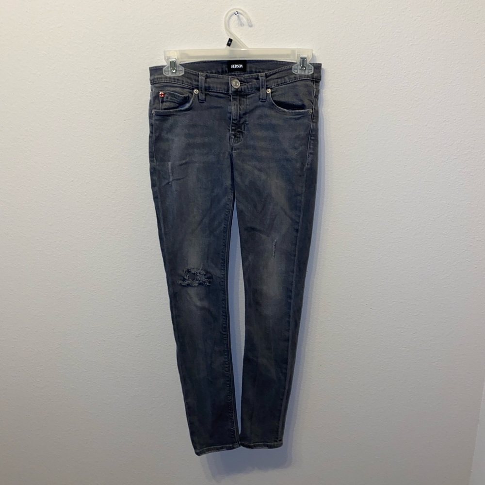Hudson gray skinny jeans
